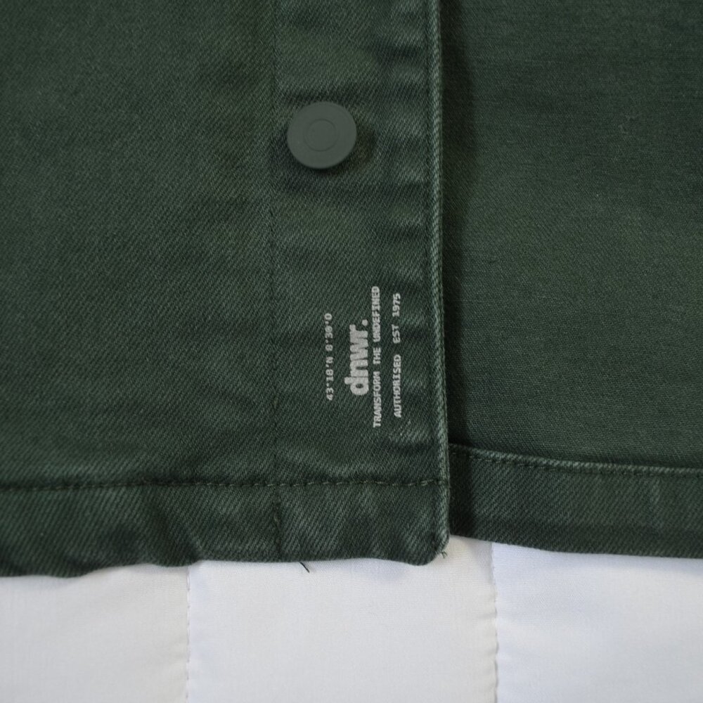 Zara green denim jacket *GUC - Picture 7 of 10